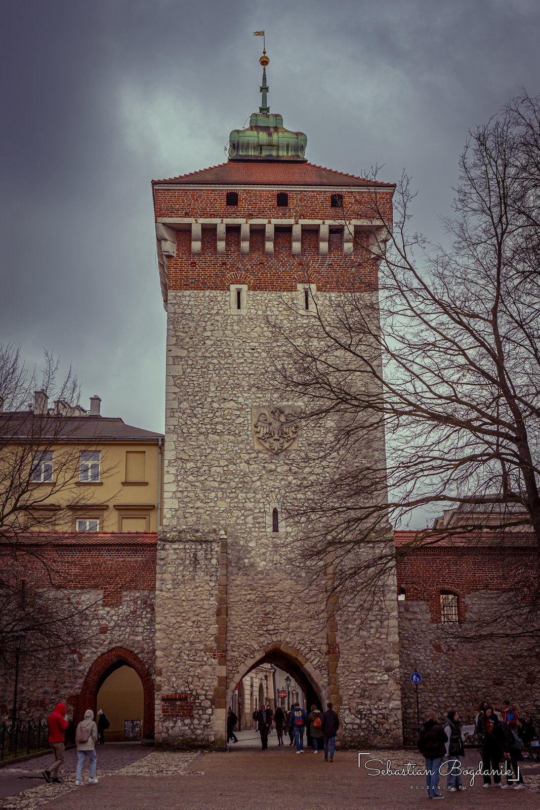 The Florian Gate from the Barbican side.