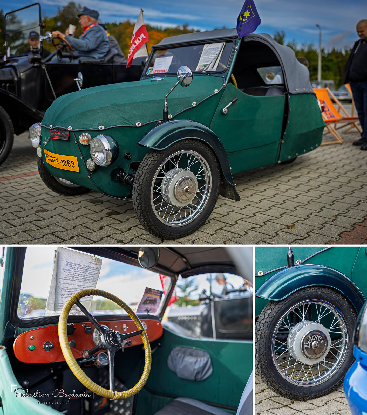 The Velorex, a Czechoslovak three-wheeler dreamed up during World War II by the Stránský brothers in their bicycle repair shop
