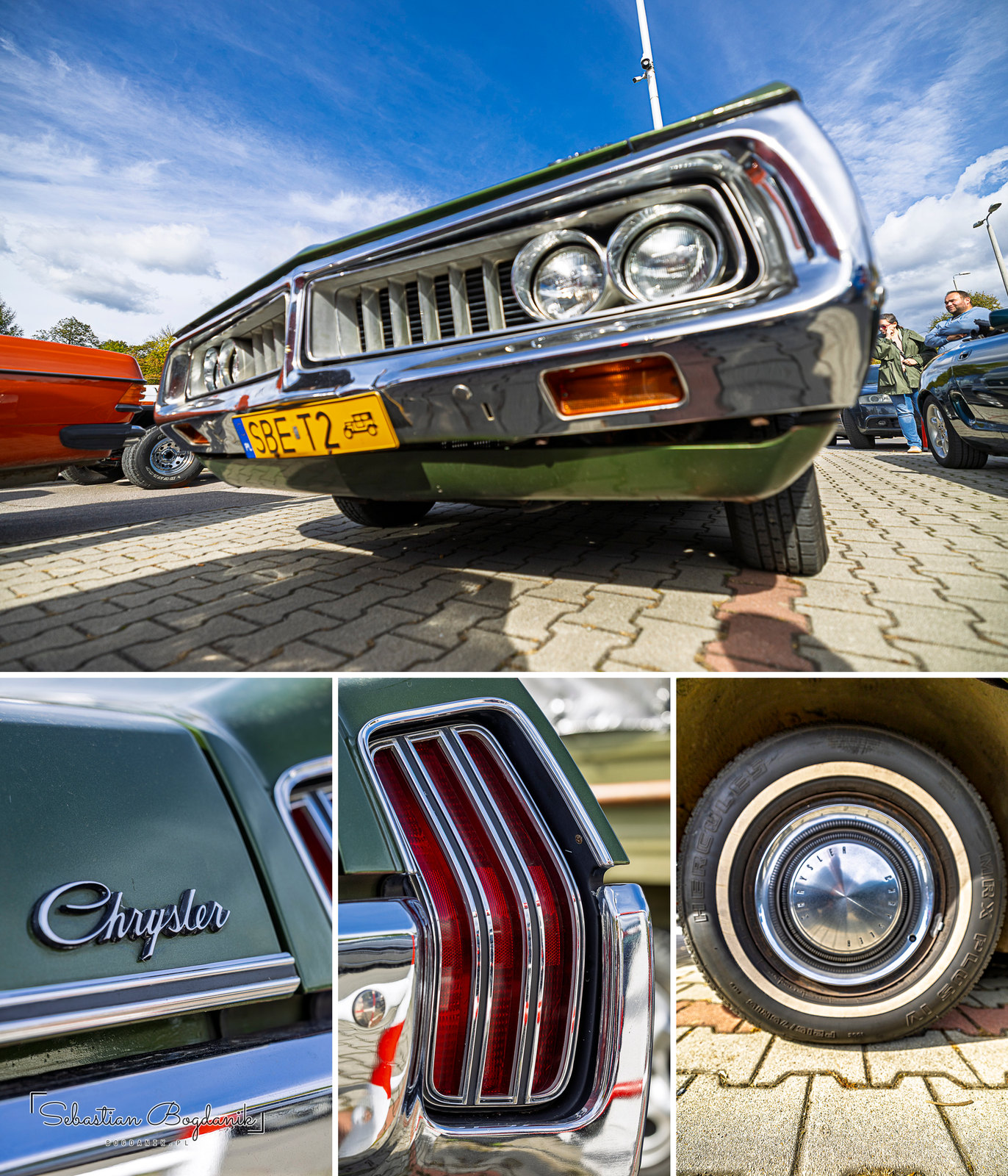 A Chrysler Newport from the “fuselage styling” years, with sides rounded like an airliner